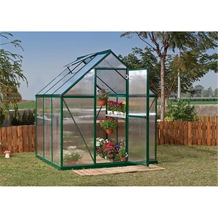 Palram Palram - Canopia HG5006G-1B Mythos Greenhouse - 6 x 6 ft. - Forest Green HG5006G-1B